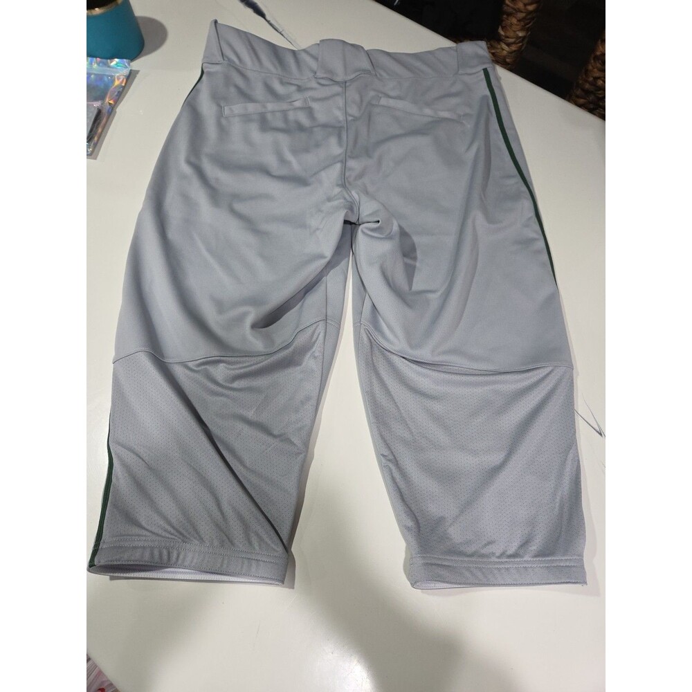 NEW Nike Vapor Select Piped Baseball 3/4 Pant Grey/Grn Size Men XL BQ9021-059 B8 - Picture 7 of 13